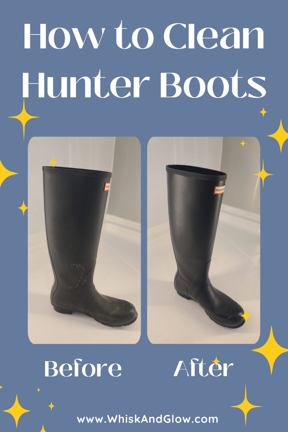 before-after-cleaning-hunter-boots