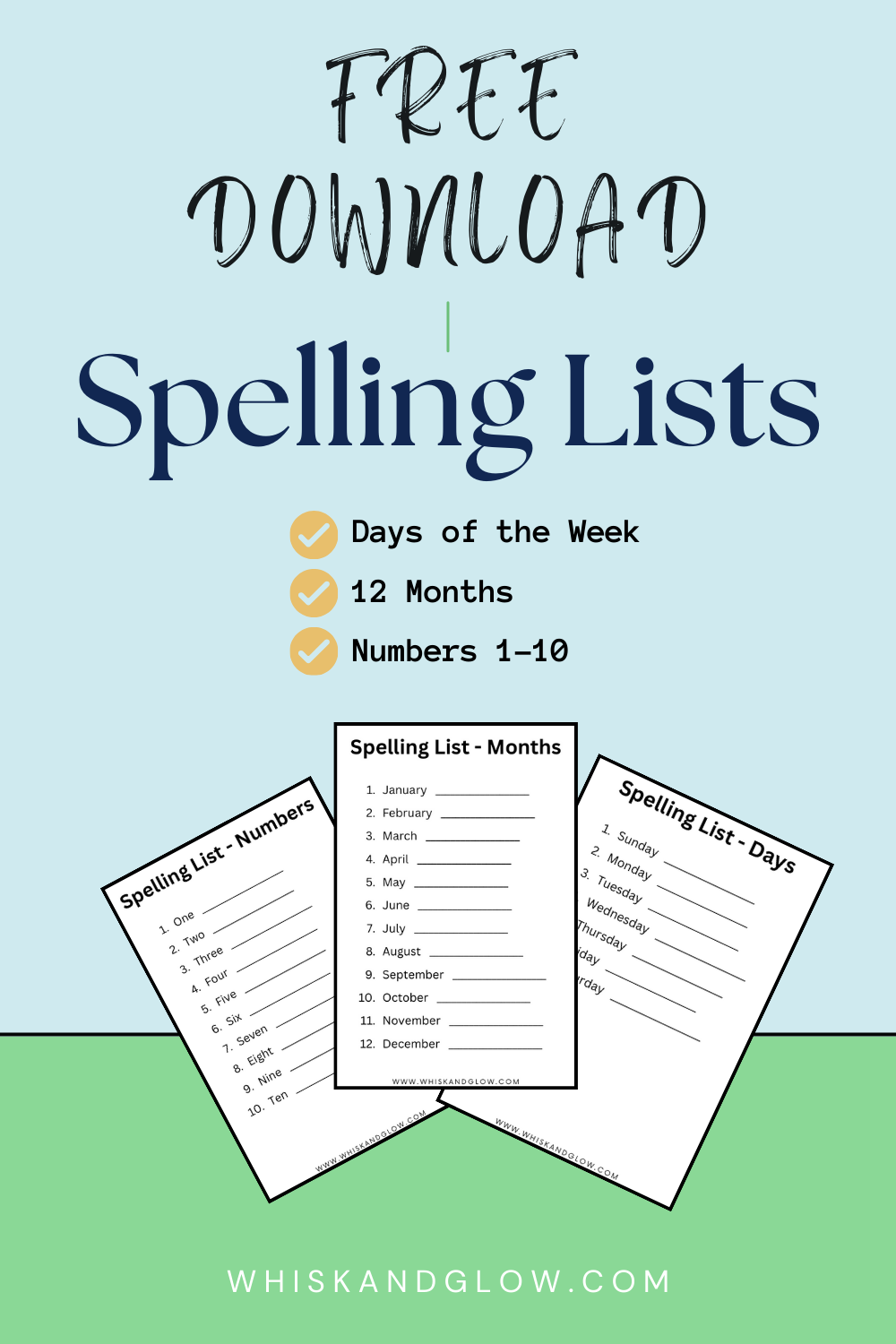 free-spelling-lists