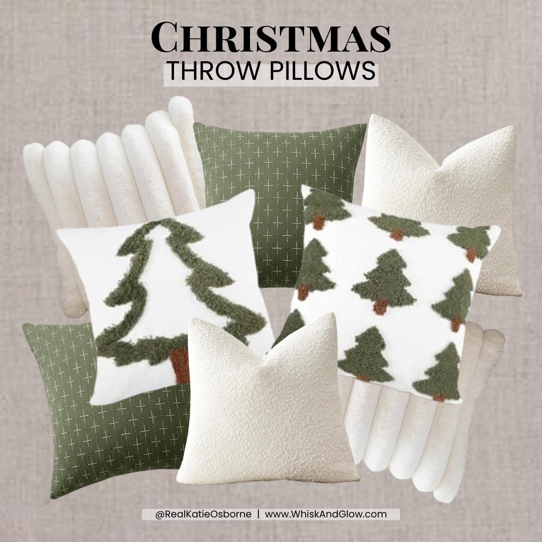 green-Christmas-throw-pillows